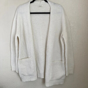 Masscob Alpaca Wool  Knit ivory cardigan Sweater XS oversized‎
